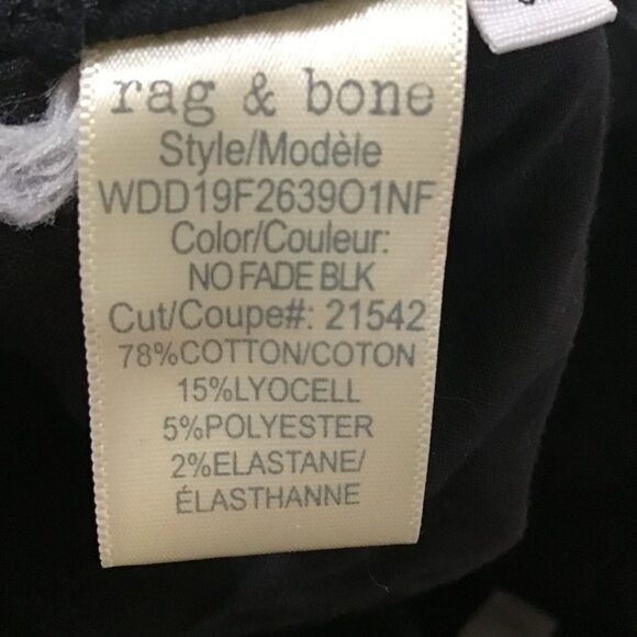 rag & bone Black Skinny Jeans - Picture 10 of 11